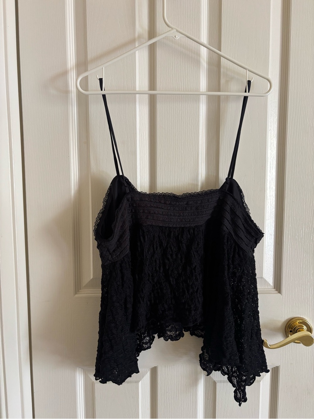 Kimchi Blue Black Lace Camisole with Spaghetti Straps